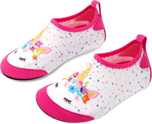 Vista 2 de Joinfree - Zapatos acuáticos de natación para niños y niñas, calcetines acuáticos de secado rápido, zapatos con sensación de pies descalzos