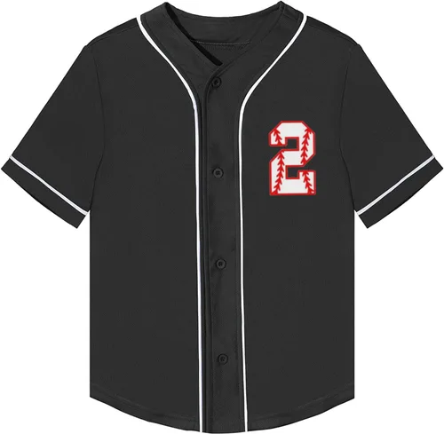 Vista 5 de Yuji Itadori Camiseta de béisbol para niños pequeños con calcetines de manga corta para niño y niña, camiseta de béisbol con números