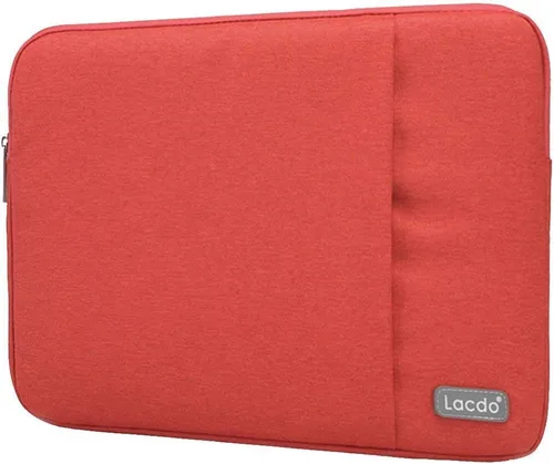 Vista 6 de Funda Lacdo de 11 a 15 in con tela impermeable para Macbook Air Pro, Púrpura