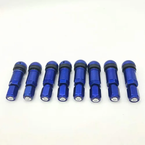 Vista 3 de 8 piezas de válvula de neumático sin cámara para automóvil, atornillado, aleación de aluminio, a prueba de explosiones, neumático, TPMS, vástago
