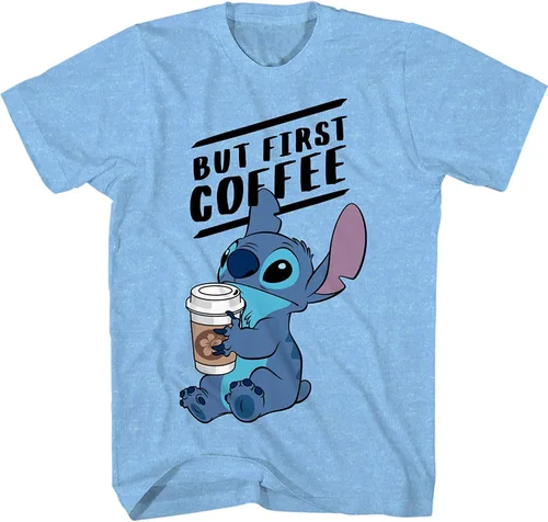 Vista 5 de Disney Lilo and Stitch Coffee First - Camiseta para adultos