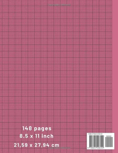 Vista 2 de MILLIMETER SHEETS Graph paper notebook for Architects, Engineers & Designers - graph paper composition notebook for students, math, science, art-148