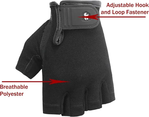 Vista 3 de Luwint Guantes de entrenamiento para hombre, guantes de ejercicio acolchados SBR de cuero para levantamiento de pesas, transpirables, ajuste cómodo