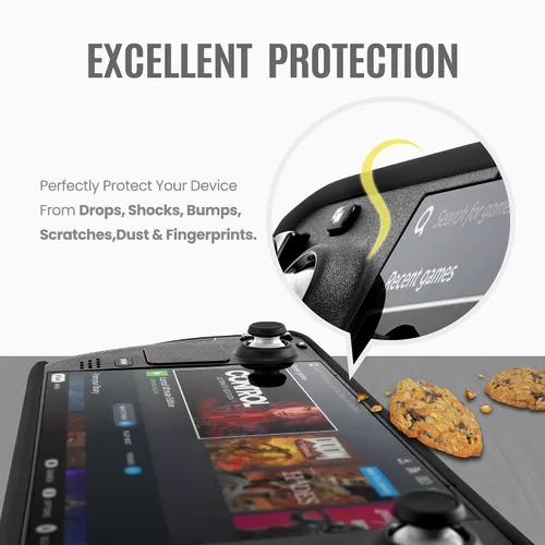 Vista 3 de Park Sung Protective Case for Steam DeckPrecise Cutouts Perfect FitsAnti-Collision and Shock Absorption Black