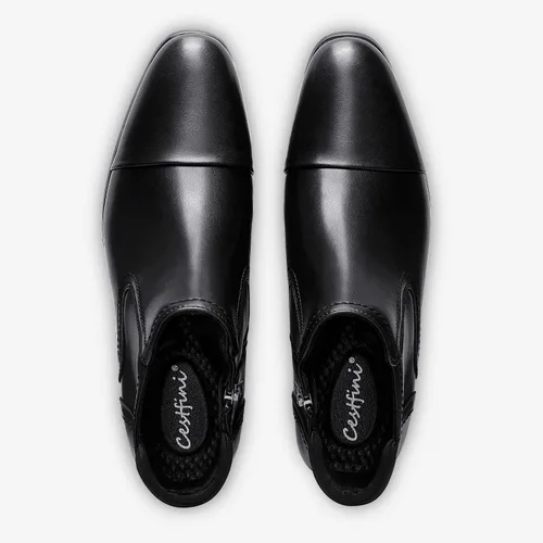 Vista 3 de Cestfini Botas Chelsea para hombre, cómodas botas de vestir de gamuza, botas de tobillo Chukka casuales para hombre