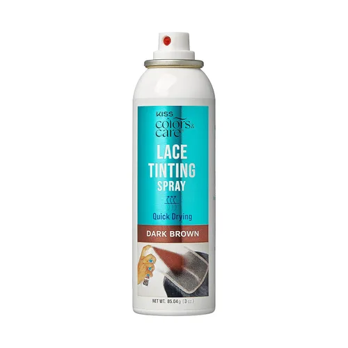 Vista 7 de KISS Colors & Care Spray de Tinte para Encaje de Secado Rápido, Marrón Oscuro, 3 oz. - Mezcla el Encaje Perfectamente, Se Lava Fácilmente, Fórmula