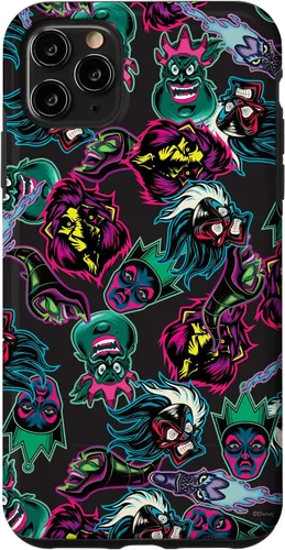Vista 13 de Funda con estampado de neón malvado de villanos de Disney para iPhone 16
