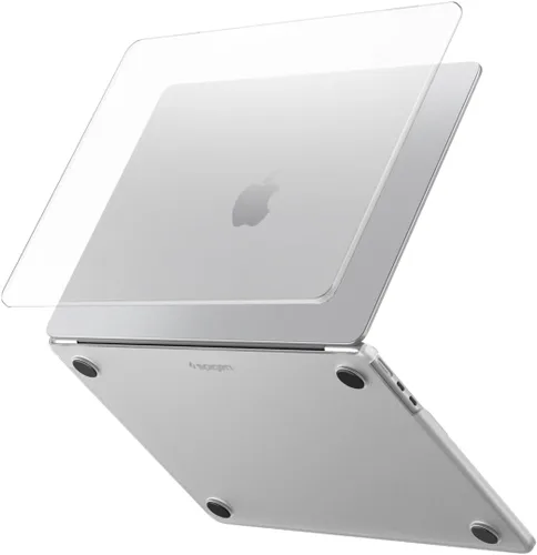 Vista 9 de Spigen Funda rígida transparente para MacBook Air de 15 pulgadas M5 (2026), MacBook Air de 15 pulgadas M4/M3/M2 (2025-2022), ajuste delgado, funda
