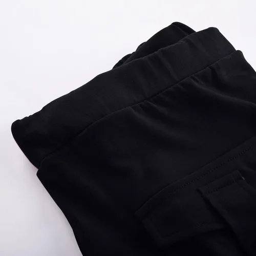 Vista 6 de Pantalones capri para mujer, leggings capri, ligeros, casuales, de cintura alta, elásticos, con bolsillos, pantalones recortados