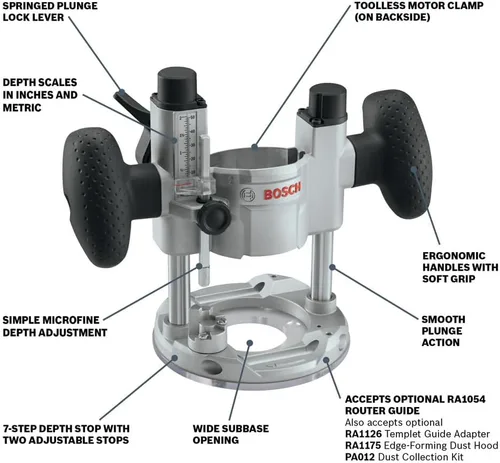 Vista 2 de Bosch PR011 Colt, base de incisión para rebajadoras PR10E/PR20EVS