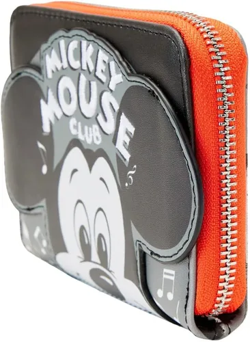 Vista 2 de Loungefly Disney 100th Mickey Mouse Club House - Cartera con cremallera alrededor, Negro -, Cartera
