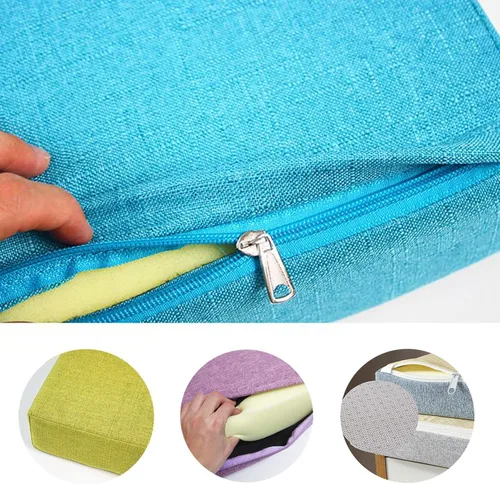 Vista 8 de Cojín de banco de tamaño personalizado, cojines suaves para silla de asiento para ventana de bahía, sofá, patio, muebles de exterior e
