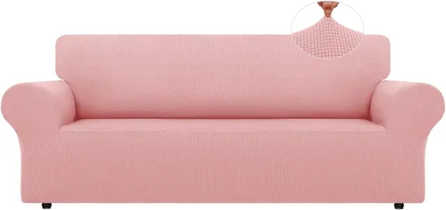 Vista 64 de LURKA Fundas elásticas para silla y sofá de 1 pieza, Fundas para sofá con protector elástico en la parte inferior para niños y perros