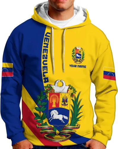 Vista 9 de Royal Fight - Camisas personalizadas de Venezuela con escudo de armas de Venezuela, camisas de bandera de Venezuela para hombres y mujeres