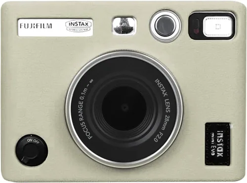 Vista 10 de MUZIRI KINOKOO Funda de silicona para cámara instantánea Fuji Instax Mini EVO, funda protectora de goma suave para Fujifilm Mini EVO, ajuste delgado