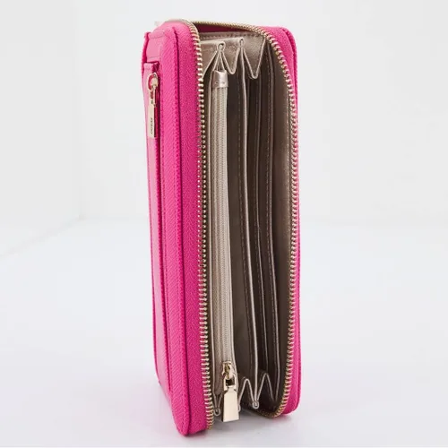 Vista 3 de GUESS Laurel - Cartera grande con cremallera, pulsera y embrague para mujer
