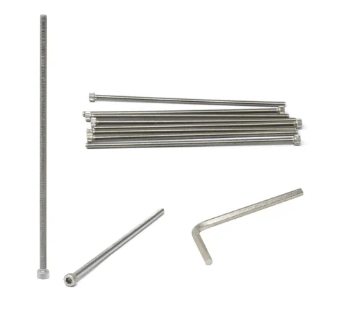 Vista 12 de iexcell Kit de tornillos de cabeza hexagonal de acero inoxidable 304, 100 unidades M2 x 0.157 in, paso de rosca de 0.016 in