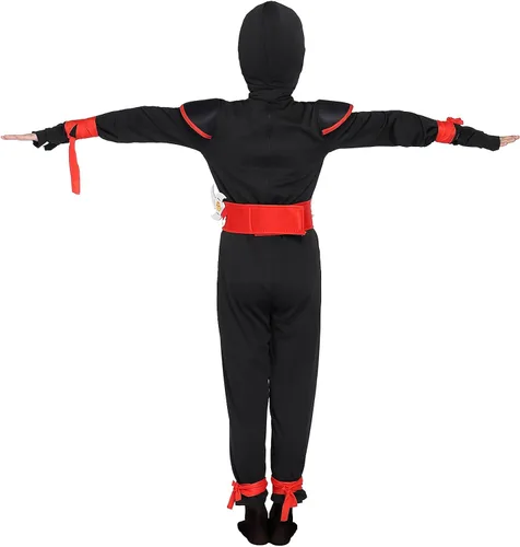 Vista 8 de Plusheddy Halloween children ninja dragon, endure logo cosplay costume M