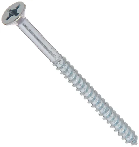 Vista 3 de The Hillman Group 40860 Hillman Tornillos para madera No. 12 X 3 Phillips Flat Head Pack 25, sin tamaño, zinc (paquete de 3)