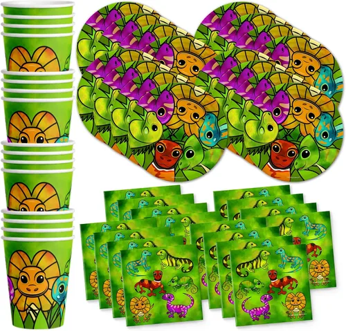 Vista 11 de Juego de suministros para fiesta de cumpleaños de Oso, juego de platos, servilletas, vasos, kit de vajilla para 16