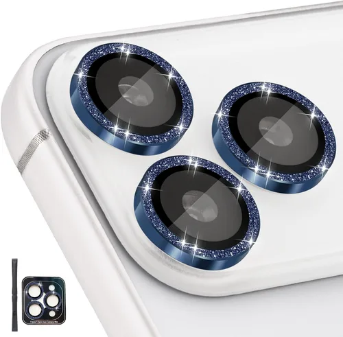 Vista 21 de Protector de Lente de Cámara para iPhone 17 Pro/17 Pro Max, Protector de Cámara de Vidrio Templado Individual con Bandeja de Instalación Compatible
