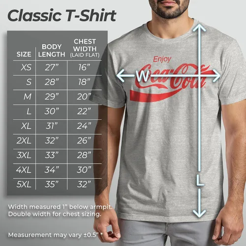 Vista 3 de Coca-Cola Camiseta de manga corta Eighties Coke para hombre Athletic Heather