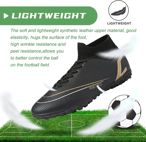Vista 3 de CBUSTER Tacos de fútbol para hombre y mujer AG TF