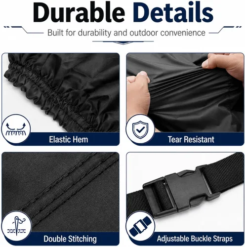 Vista 6 de ZOEDO - Funda impermeable para ATV, cubiertas resistentes al viento para quad, cubiertas para todo tipo de clima para vehículos de 4 ruedas, aptas