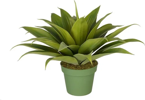 Vista 5 de House of Silk Flowers Suculenta de agave artificial (pequeño)