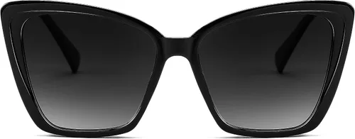 Vista 2 de FEISEDY Gafas de sol polarizadas de moda para mujer, gafas de sol cuadradas retro para mujer con ojo de gato B4134