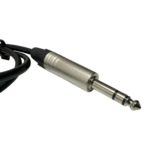 Vista 6 de DIYTECH Premium 0.250 in 1/4" TRS Hembra Montaje en panel a TRS macho, paso sin soldadura de 1/4, montaje en panel tipo D, para instalaciones