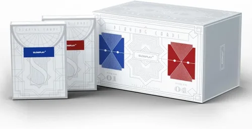 Vista 6 de SLOWPLAY 100% plástico naipes, juego de cartas de póquer de 2 cubiertas, índice jumbo, tamaño de póquer, flexibilidad y durabilidad superiores