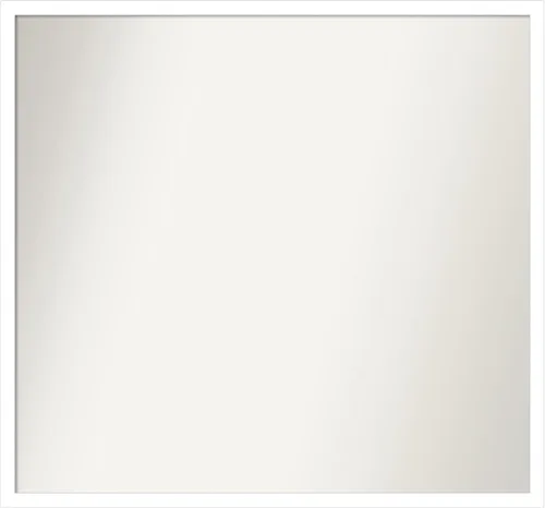 Vista 42 de Amanti Art Espejo de baño blanco para sobre el fregadero, 22 x 45 pulgadas, espejo de tocador rectangular blanco Lucie, marco de madera moderno