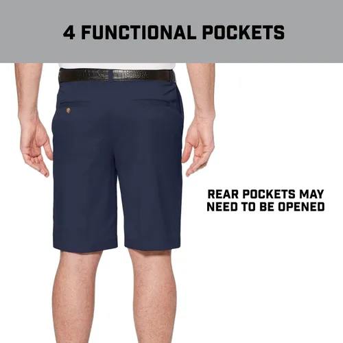Vista 3 de PGA Tour - Pantalones cortos de golf para hombre con entrepierna de 9 pulgadas, cintura activa (Talla 30-44 Grande y Alto)
