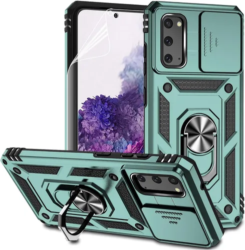 Vista 15 de Funda para Samsung Galaxy S20 con cubierta para lente de cámara, protector de pantalla HD, doble capa de grado militar, probada contra caídas