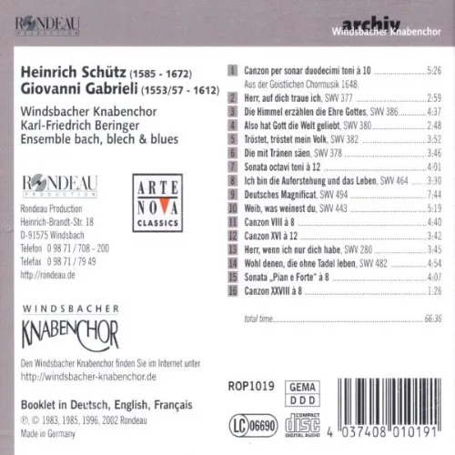 Vista 2 de Heinrich Schutz & Giovanni Gabrieli