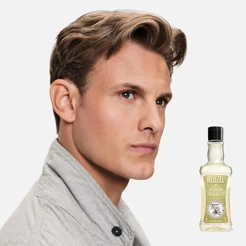 Vista 3 de Reuzel Champú 3 en 1 de árbol de té, limpia el cabello y el cuerpo, 11.83 onzas