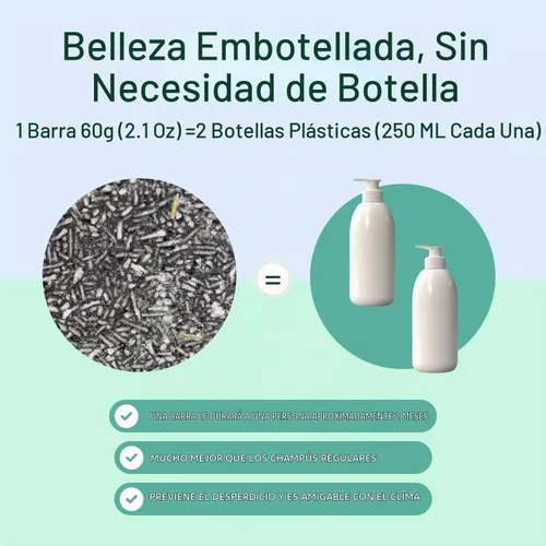 Vista 6 de Jabón para el cabello con efecto barra de champú sólido y acondicionador, barras de champú 100% orgánicas para cabello con todos los aceites
