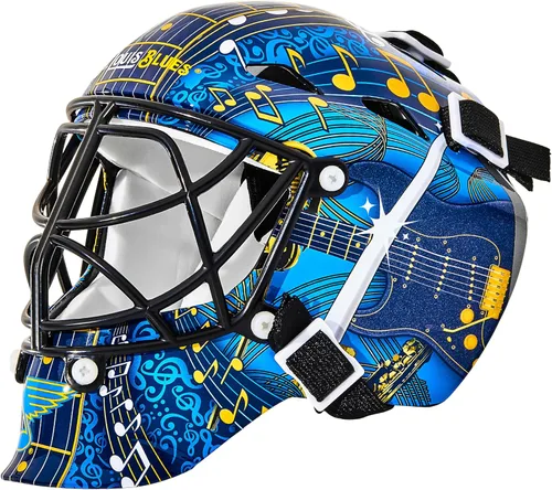 Vista 45 de Franklin Sports mini máscara para portero con logo de la NHL