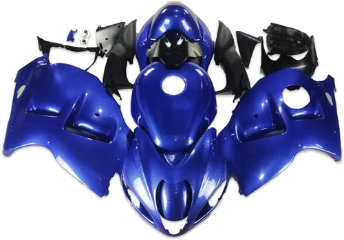 Vista 26 de Carenado completo azul mate para Suzuki 1997-2007 GSXR 1300 Hayabusa Gen1 inyección ABS plásticos posventa carrocería kit de carrocería 1998 1999