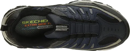 Vista 5 de Skechers Afterburn - Tenis deportivos de entrenamiento con espuma viscoelástica para hombre Strike On