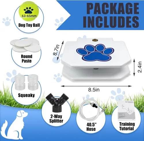 Vista 4 de Poofzy Fuente de agua para perros, rociador de agua para perros grandes, con juego de válvulas de cobre mejorado, fácil de usar, agua dulce