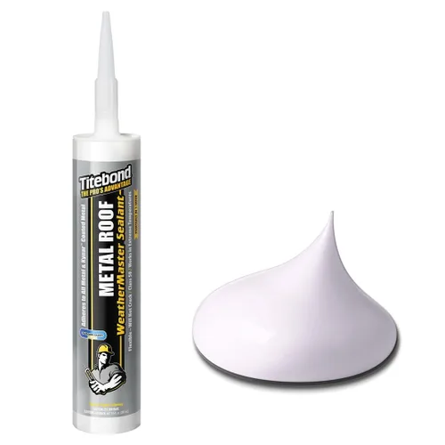 Vista 12 de Titebond WeatherMaster 61021 sellador de techo de metal, blanco, 9.5 onzas