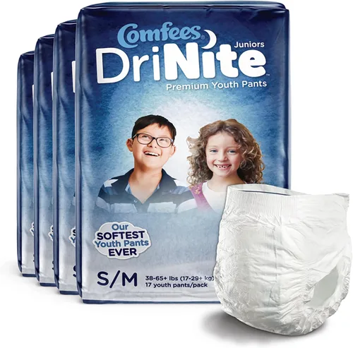 Vista 7 de Comfees DriNite - Pantalones juveniles pequeños, medianos, 68