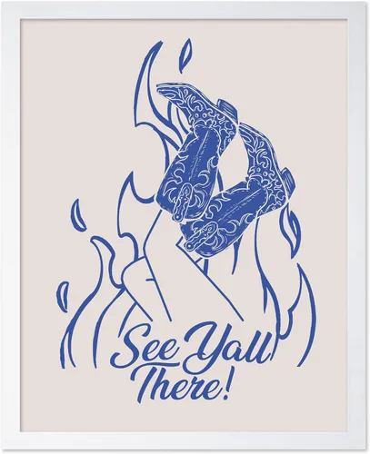 Vista 29 de Poster Master Póster de You've Yeed Your Last Haw, estampado retro de vaquero azul, arte occidental, arte moderno, arte del salvaje oeste, regalo