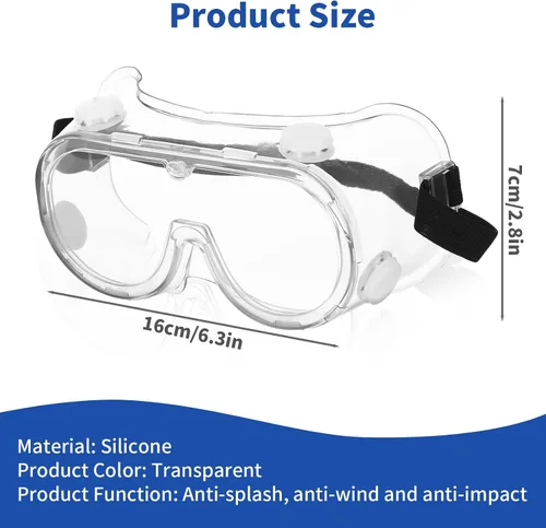 Vista 2 de Protector de pestañas y cejas ajustable, gafas de ducha, diseño apto para gafas, perfecto para proteger pestañas postizas