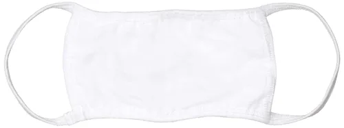 Vista 6 de Port Authority Cubrebocas reutilizable (paquete de 5), color blanco, Blanco