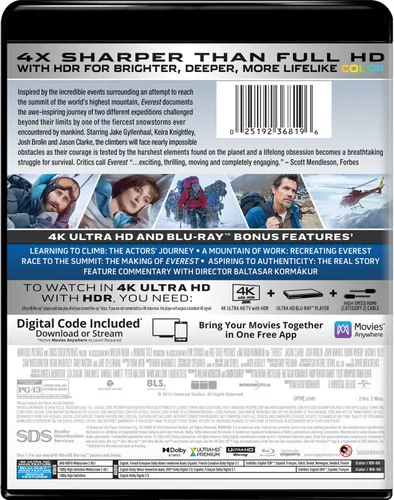 Vista 2 de Everest 4K Ultra HD + Blu-ray + Digital HD