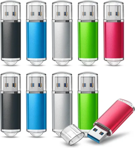 Vista 20 de TOPESEL Unidad flash USB 3.0 de 128 GB, memoria USB de alta velocidad para almacenamiento de datos (azul)