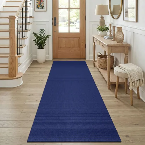 Vista 169 de KOZYFLY - Tapete para puerta de interior, lavable, pequeña, antideslizante, con respaldo de goma, felpudo de algodón para el hogar, color negro